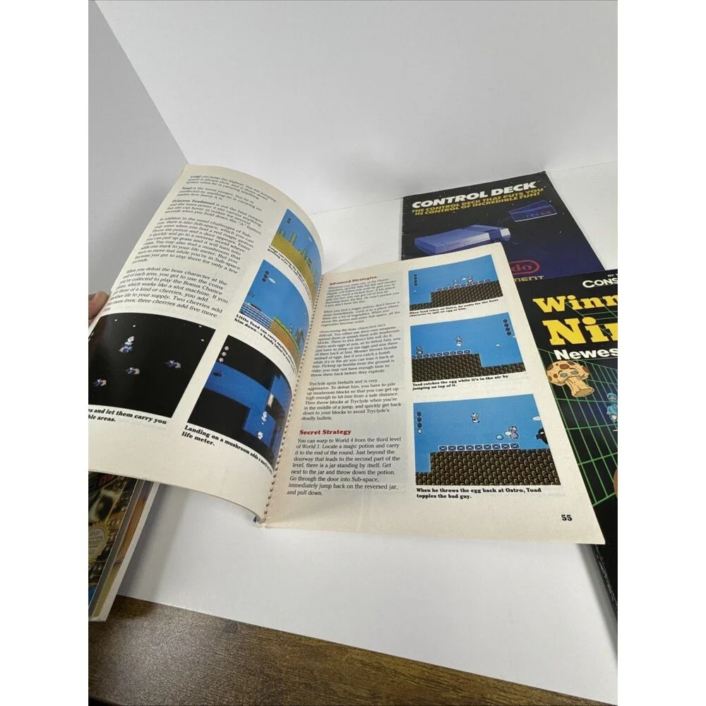 1991 Nintendo Nes Game Atlas Player's Guide All Pages VG + 4 Nintendo Books
